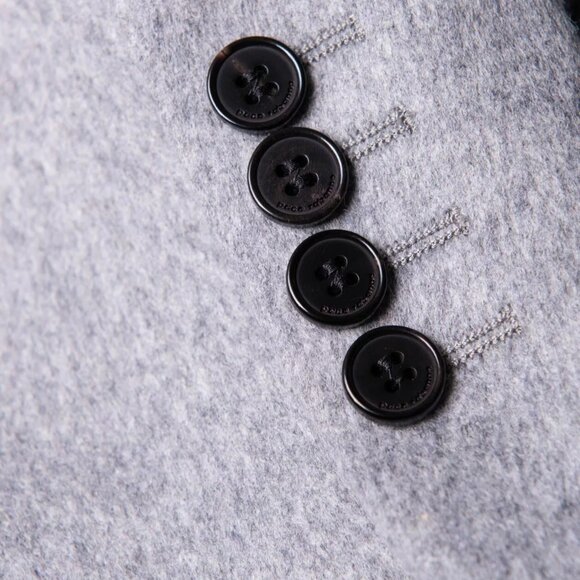 PACO RABANNE Blazer Jacket IT54 US44 XXL Wool Blend Single-Breasted - Picture 12 of 14